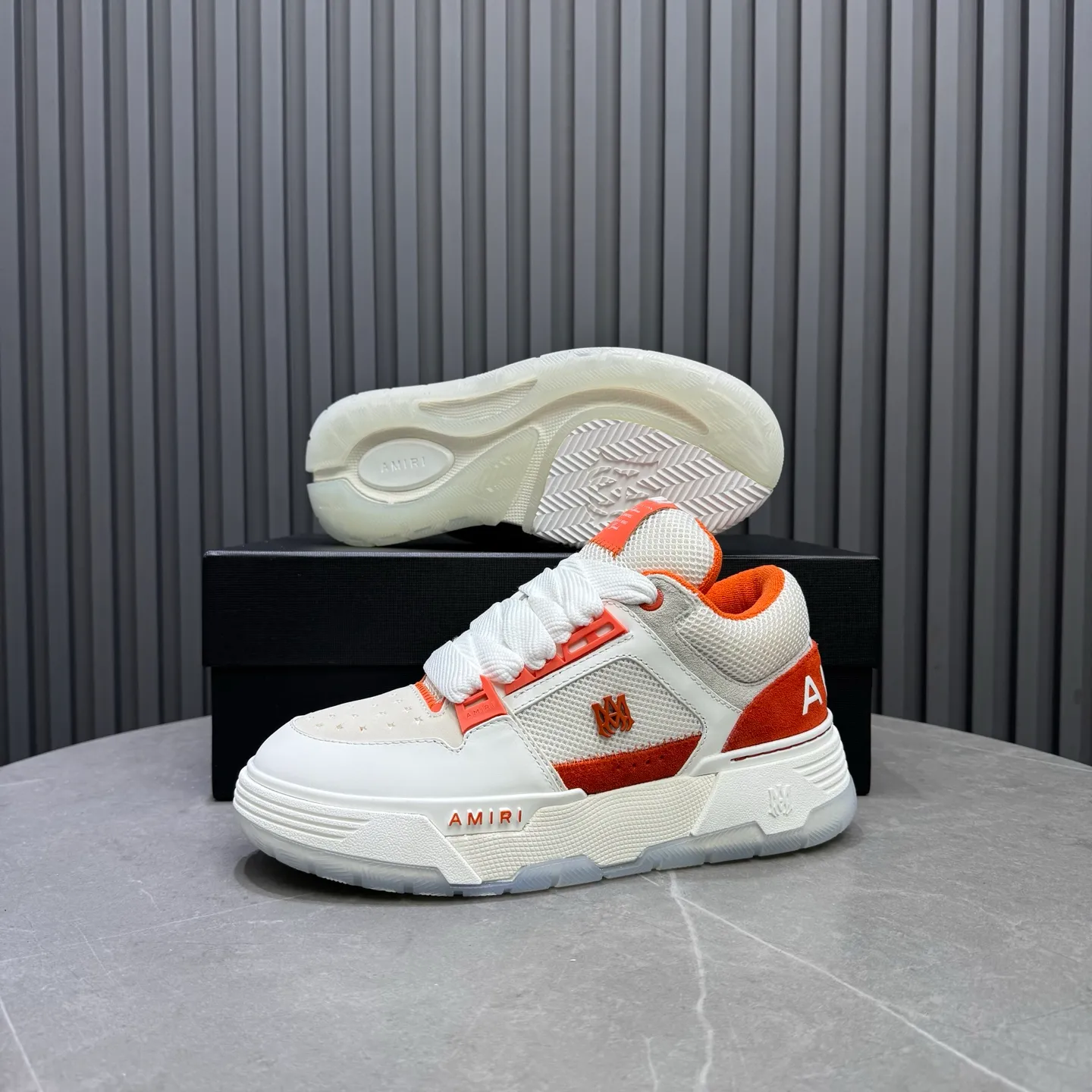 Men's shoes 💰660💰 AMIRI AMIRI trendy brand hot sale 🔥 Available all year round, couples 💑 Official website synchronization Imported fabrics 1⃣️ vs 1⃣️ replica, original factory special original sole, 35-45 (45. non-refundable)